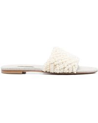 Casadei - Pearlsway Flat Sandals - Lyst