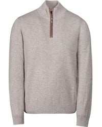 Moorer - Osmund-Cws Zip-Neck Sweater - Lyst