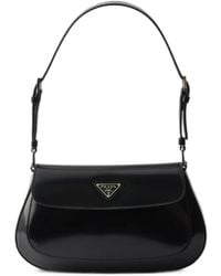 Prada - Cleo Brushed Leather Shoulder Bag - Lyst
