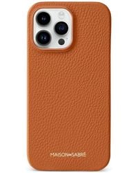 Maison De Sabre - Iphone 15 Pro Max Leather Phone Case - Lyst