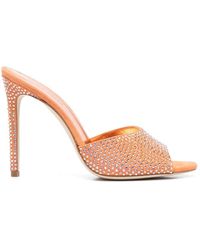 Paris Texas - Holly Crystal-embellished Mules - Lyst