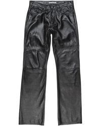 Acne Studios - Lamb Leather Trousers - Lyst