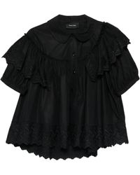 Simone Rocha - Chemise Sans Manches À Broderie Anglaise - Lyst