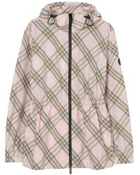 Burberry - Check Whitstable Hooded Jacket - Lyst
