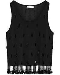 By Malene Birger - Hysa Bead-Embellished Fringe Top - Lyst