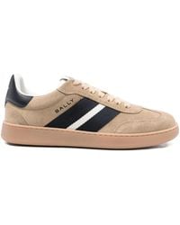 Bally - Retro Crest Suede Low-Top Sneakers - Lyst