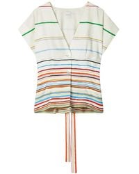 Paul Smith - Painted Signature Stripe Short Sleeve Top - Lyst