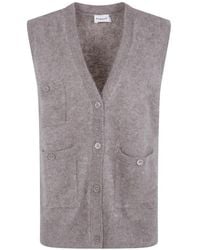 P.A.R.O.S.H. - Geknöpfter Cardigan Mit Aufgesetzten Taschen - Lyst