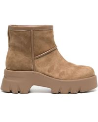 Gianvito Rossi - Shearling-lined Suede Boots - Lyst