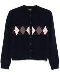 A.P.C. - Button-Up Cardigan - Lyst