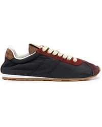 Miu Miu - Plume Suede-Trim Panelled Sneakers - Lyst