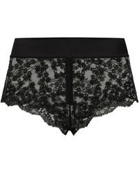 Dolce & Gabbana - Panty Aus Spitze Mit Bund Aus Satin - Lyst