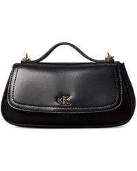 Calvin Klein - Logo-Plaque Top-Handle Shoulder Bag - Lyst