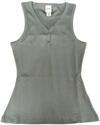 Calvin Klein - V-Neck Buttoned Ribbed Vest - Lyst
