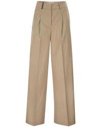 Peserico - Pleats Tailored Trousers - Lyst