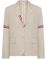 Thom Browne - Unconstructed Cotton Suiting Relaxed Fit Sportcoat - Lyst
