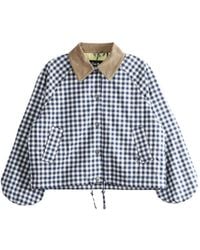 Barbour - Ovingham Gingham Bomber Jacket - Lyst