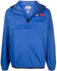 COMME DES GARÇONS PLAY - Comme Des Garçons Play Blue K-way Edition Leon Jacket - Lyst