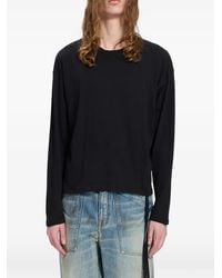 Ann Demeulemeester - Slogan-Print Long-Sleeve T-Shirt - Lyst