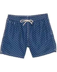 MC2 Saint Barth - Fish-Print Drawstring Swim Shorts - Lyst