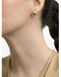 Tamara Comolli - Orecchini A Bottone Con Diamante E Peridoto - Lyst