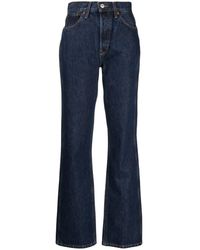 RE/DONE - Jeans Ampi A Vita Alta - Lyst