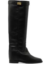 Via Roma 15 - Buckled Leather Boots - Lyst