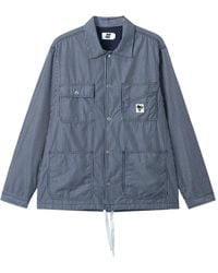 Izzue - Striped Patch Jacket - Lyst