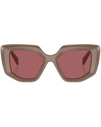 Prada - Gafas de sol Prada PR 14ZS con montura oversize - Lyst