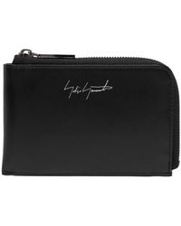 Yohji Yamamoto - Logo-print Leather Wallet - Lyst