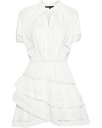 Maje - Broderie-anglaise Cotton Minidress - Lyst