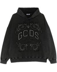 Gcds - Felpa Con Logo E Cappuccio - Lyst