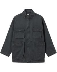 B+ AB - Multiple-Pockets Cotton Military Jacket - Lyst