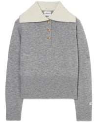 Claudie Pierlot - Relaxed Wool Half-Zip Jumper - Lyst
