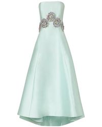Costarellos - Bria Crystal-Embellished Strapless Midi Dress - Lyst