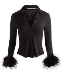Alice + Olivia - Freya Button-Up Top - Lyst
