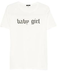 R13 - Baby Girl Logo-Print T-Shirt - Lyst