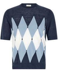 Ballantyne - Argyle-Pattern T-Shirt - Lyst