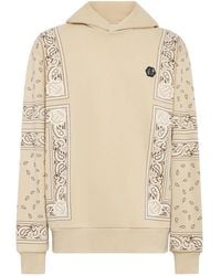 Philipp Plein - Logo-Patch Cotton Hoodie - Lyst