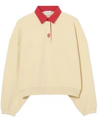 Claudie Pierlot - Oversized Cotton Sweatshirt - Lyst