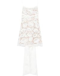 Self-Portrait - Spitzenkleid mit Wellensaum - Lyst