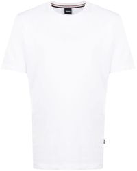 BOSS - Logo-Print Cotton T-Shirt - Lyst