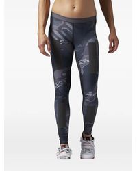 Reebok - Crossfit Panelled Compression Leggings - Lyst