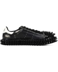 靴 doublet PORCUPINE LACE UP SNEAKER BLACK doublet Black Porcupine Lace Up Sneakers Doublet