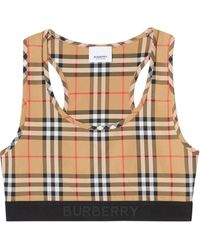 Burberry Vintage Check Sports Bra - Multicolour