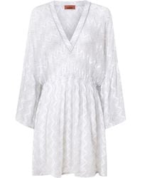 Missoni - ジグザグ ビーチカバーアップ - Lyst