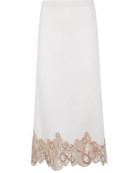 Fabiana Filippi - Pencil Skirt With Lace Band - Lyst