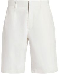 Zegna - Cotton Bermuda Shorts - Lyst