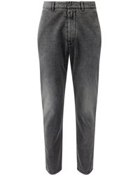 MM6 by Maison Martin Margiela - Denim Tapered Trousers - Lyst