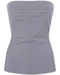 Rick Owens - Bustier Strapless Panelled Top - Lyst